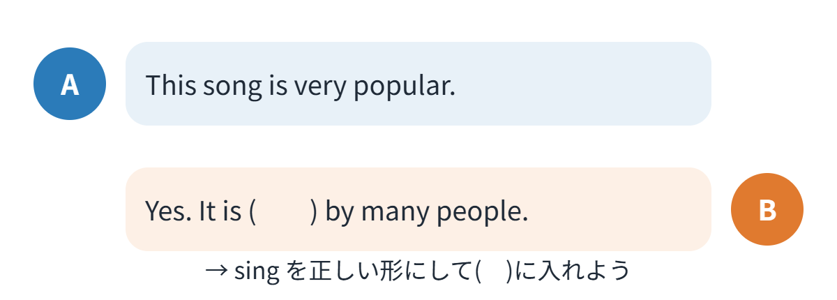 受け身の類題